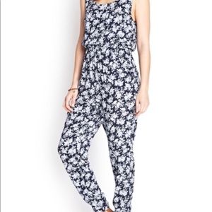 Forever 21 Floral Jumpsuit